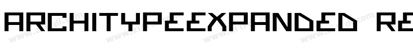 ArchiTypeExpanded Re字体转换 ArchiTypeExpanded Re字体转换